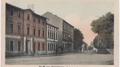 Budynki hotelowe i handlowe na wprost dworca kolejowego 1922 r.